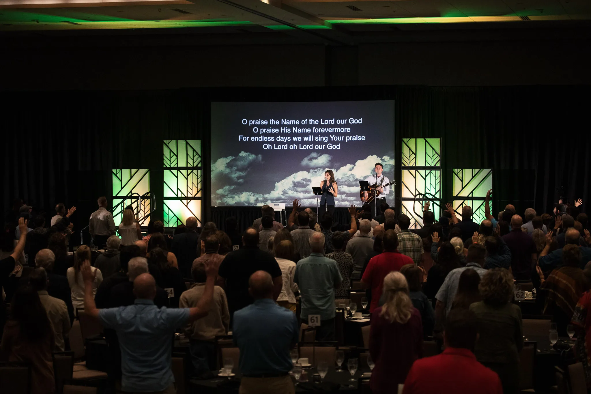 Church missions pastor meeting with agency leaders